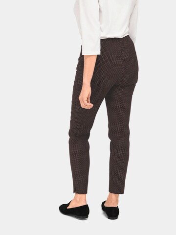 Coupe slim Pantalon 'MARTHA' Goldner en rouge