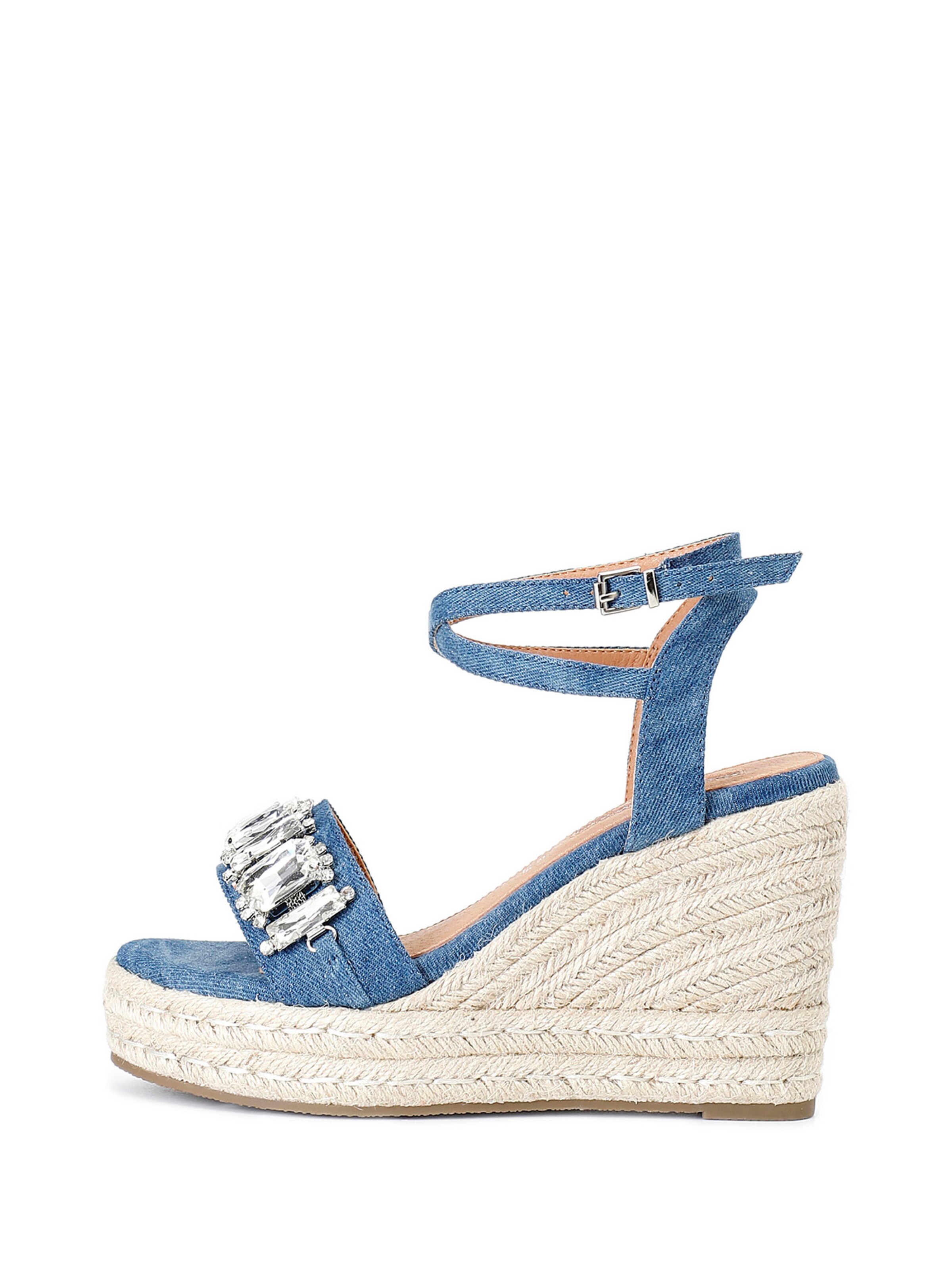 Sandalo di CAFè NOIR in blu: frontale