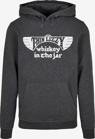 Merchcode Sweatshirt 'Thin Lizzy - Whiskey' in Grey: front