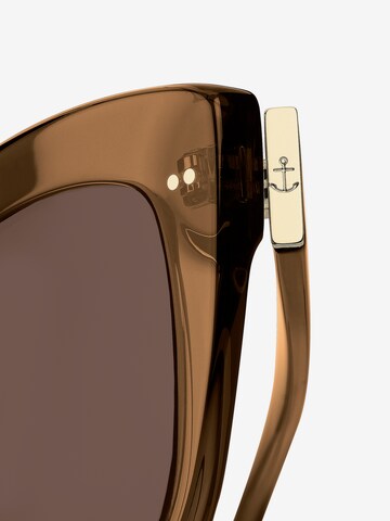 Kapten & Son Zonnebril 'Sofia Transparent Caramel Brown' in Bruin