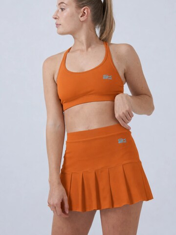 SPORTKIND Sports skirt 'Pleated Skirt' in Brown: front