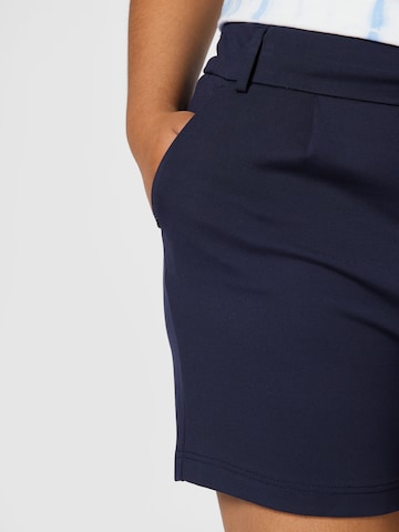 ONLY Curve Regular Pleat-Front Pants in Blue