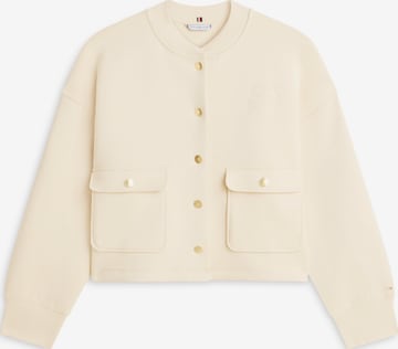 Veste de survêtement TOMMY HILFIGER en beige : devant