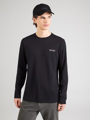 MUSTANG Paita 'Asheville' värissä musta: etupuoli