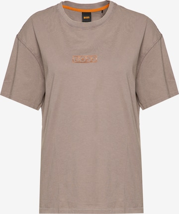 BOSS Orange Shirt in Brown: front