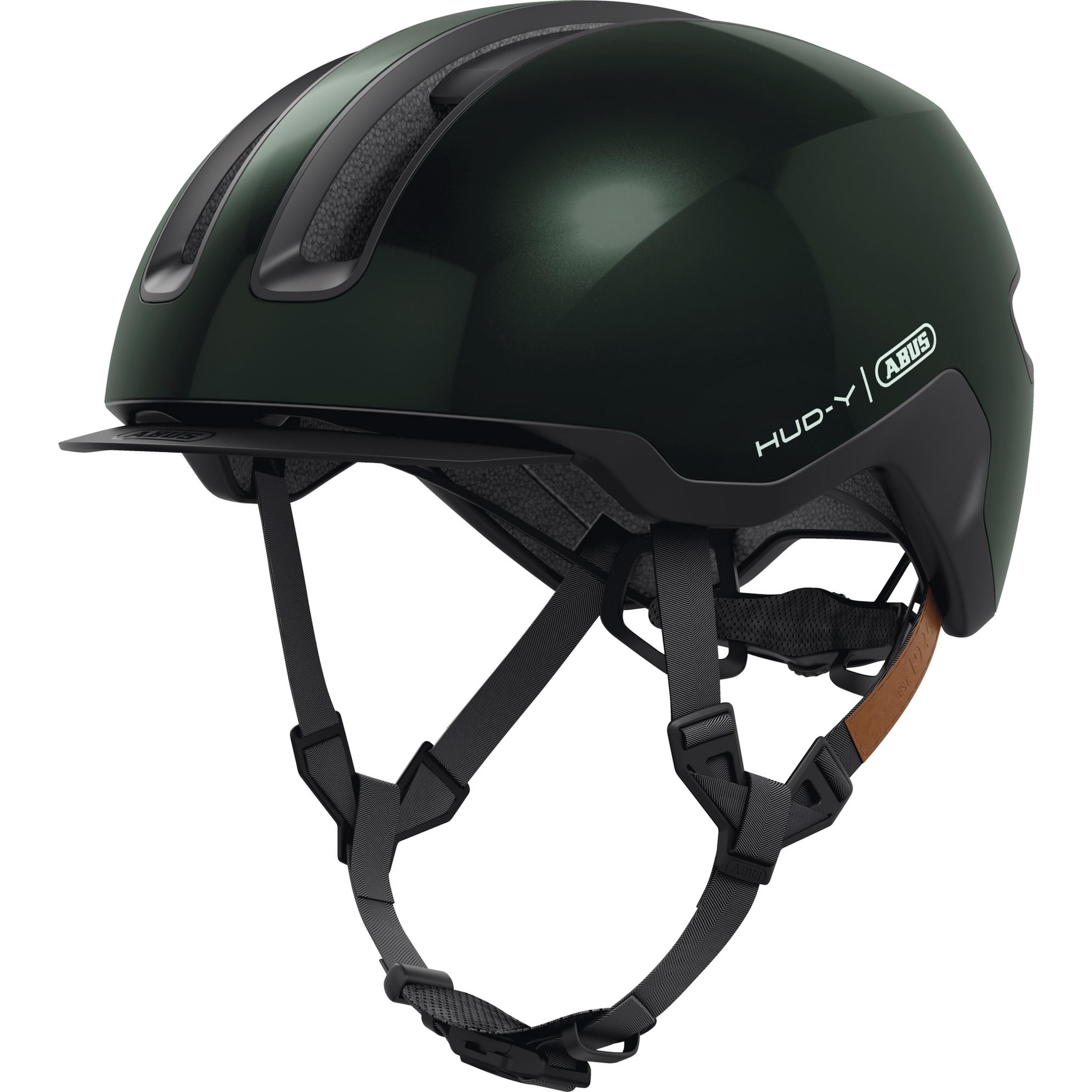 ABUS Helm 'HUD-Y' in Grün: Vorderseite