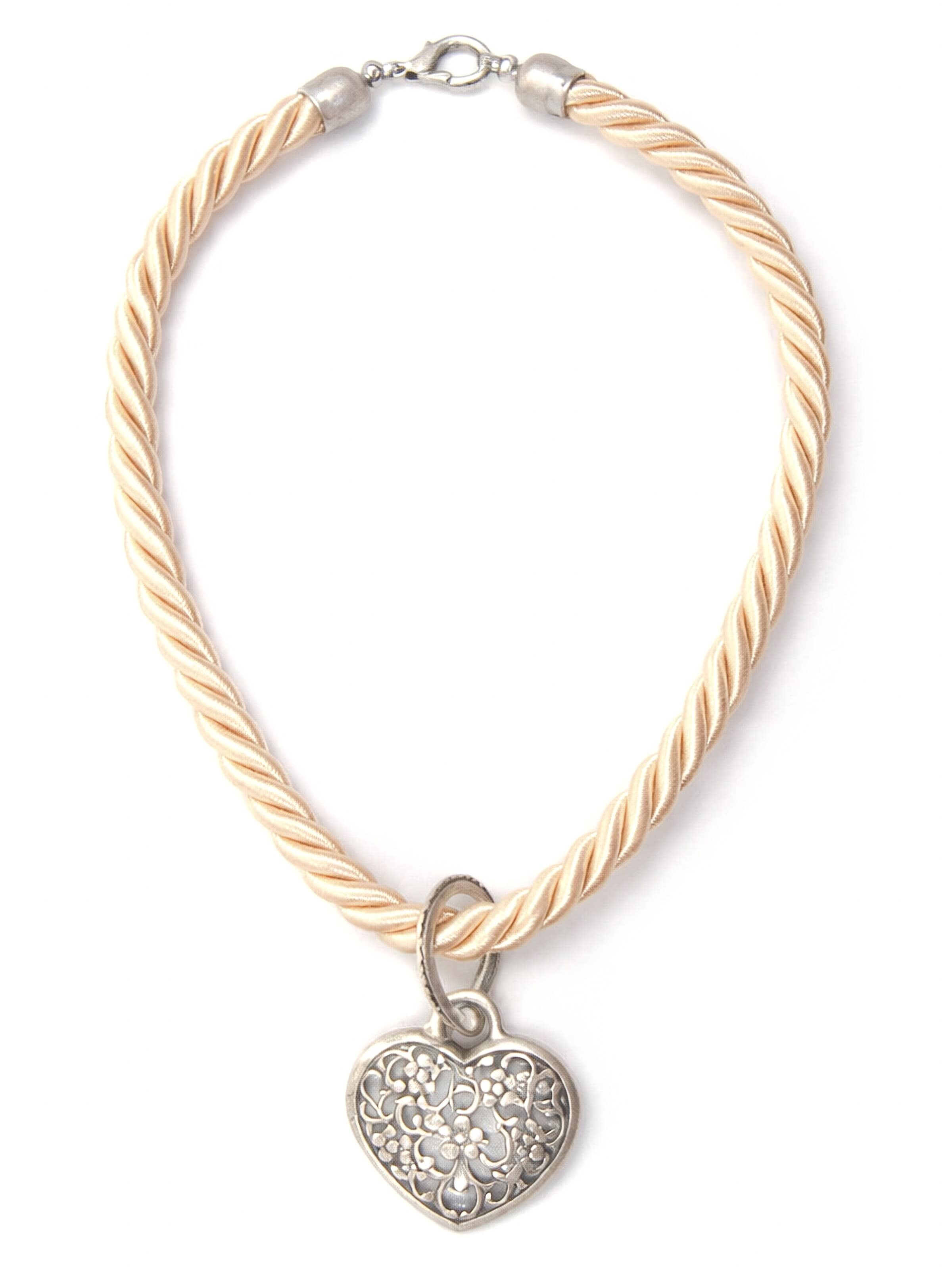 Allgäu Rebell Necklace 'Franzi' in Beige: front