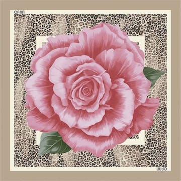 Foulard 'ECS FOULARD FLOWERS 70X70 2A6053 T2745' di Liu Jo in rosa: frontale