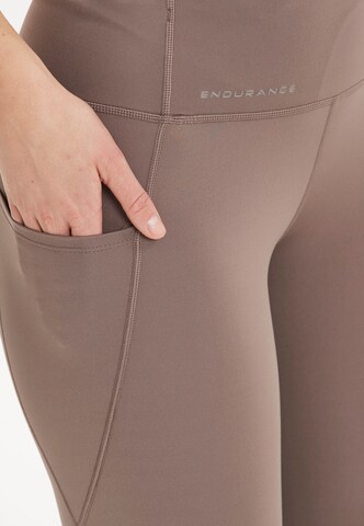 ENDURANCE Skinny Workout Pants 'Yames' in Grey