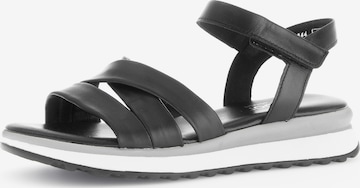 GABOR Sandale in Schwarz: Vorderseite