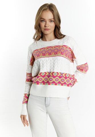 IZIA Sweater 'Gaya' in White: front