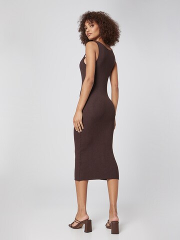 Daahls by Emma Roberts exclusively for ABOUT YOU Knitted dress 'Tessa' in Brown