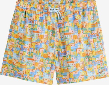 Shorts de bain 'Signature' Next en jaune : devant
