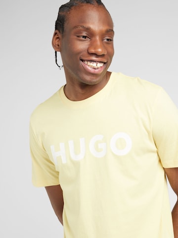 HUGO Red Shirt 'Dulivio' in Yellow