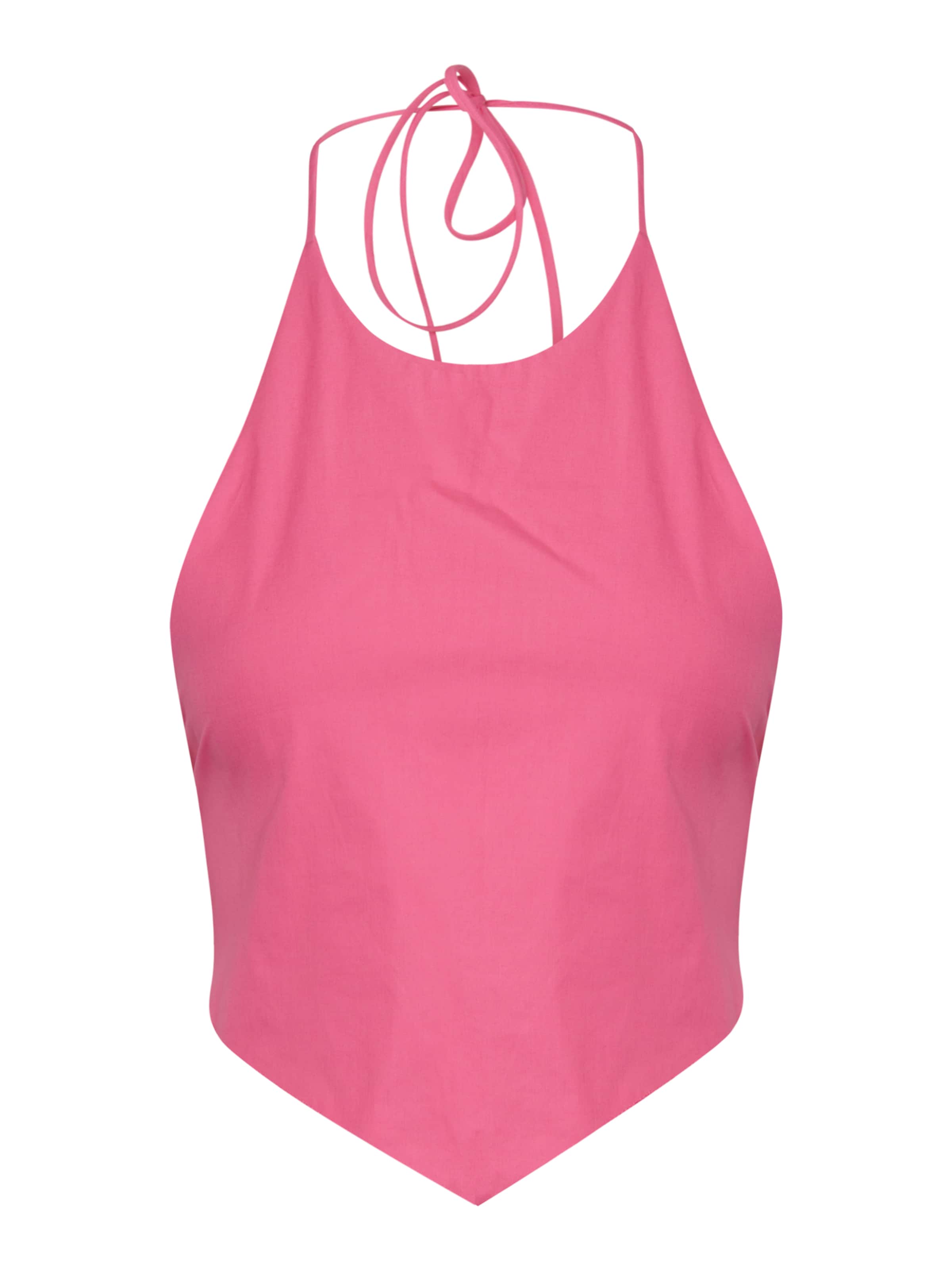 Nasty Gal Petite Top 'Poplin' in Pink: front