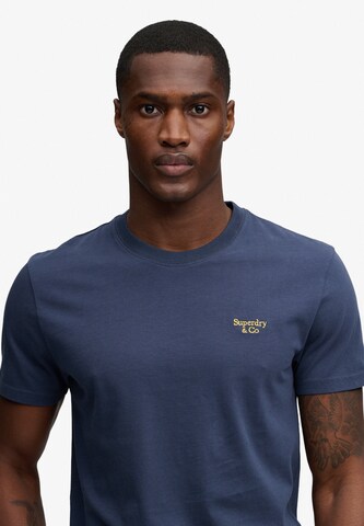 Superdry & Co Shirt 'Essential Serif' in Blauw