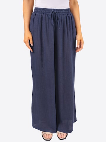 Wide Leg Pantalon 'Perla' Seasons of April en bleu : devant
