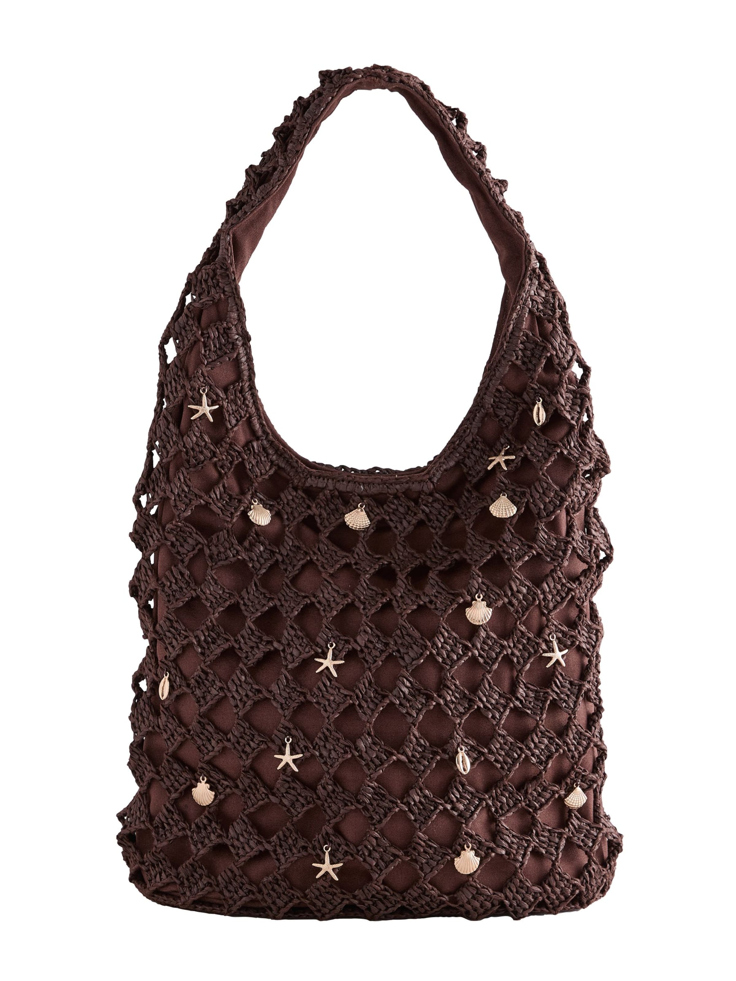 Next Schultertasche in Braun: Vorderseite