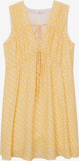 MANGO Лятна рокля 'Mina' в жълто / бяло, Преглед на продукта