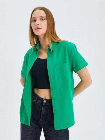 Camicia da donna di MixRay in verde