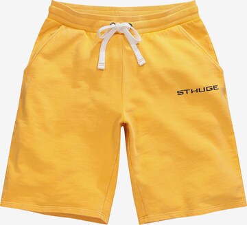 STHUGE Regular Pants in Yellow: front