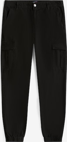 Tommy Jeans Конический (Tapered) Брюки-карго 'AUSTIN' в Черный: спереди