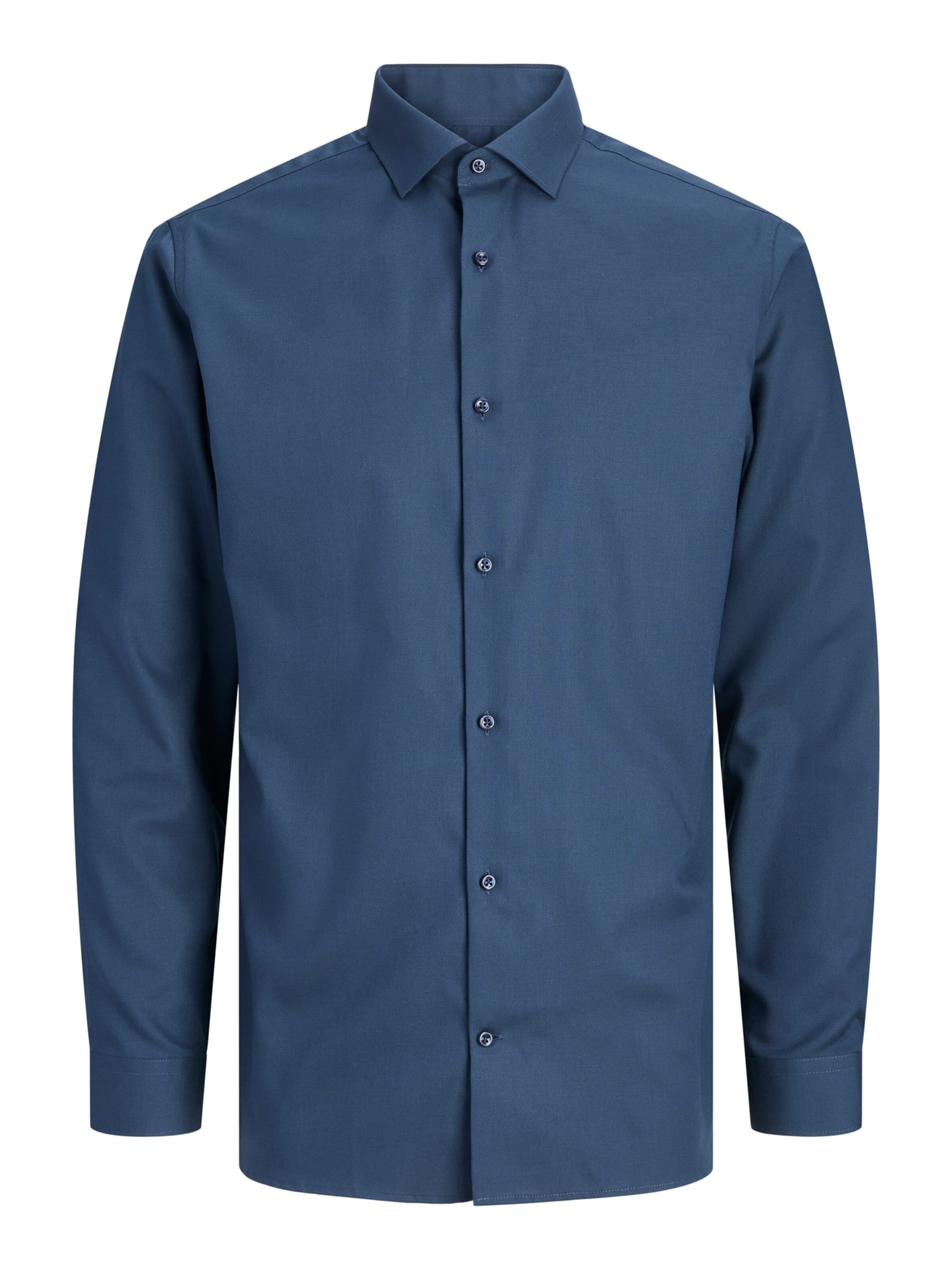 JACK & JONES Comfort fit Overhemd 'BLAPARKER' in Blauw: voorkant