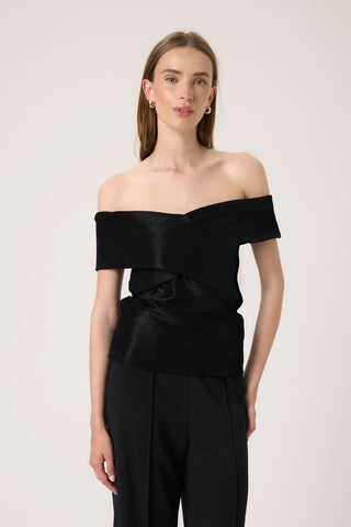 SOAKED IN LUXURY Top 'Elspeth' in Schwarz: Vorderseite