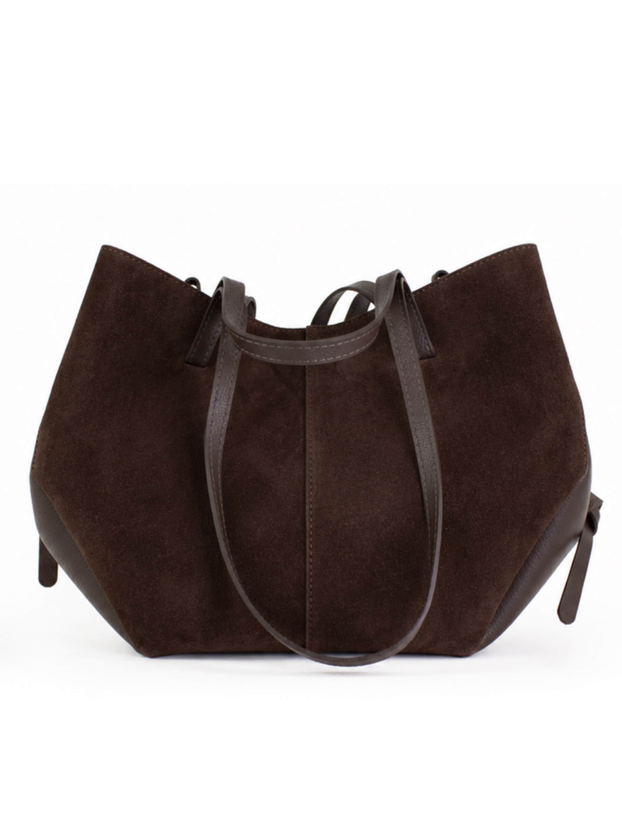 lePelou Shoulder Bag 'TARA' in Brown: front