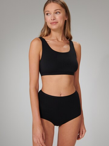 Bustier Soutien-gorge ' 95/5 Organic Cotton ' SCHIESSER en noir : devant