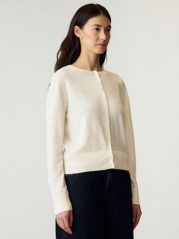 YAS Knit Cardigan in White