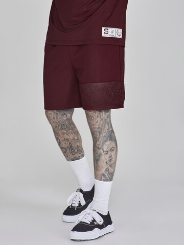 Regular Pantalon SikSilk en rouge