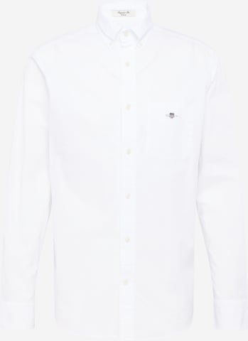 Coupe regular Chemise GANT en blanc : devant