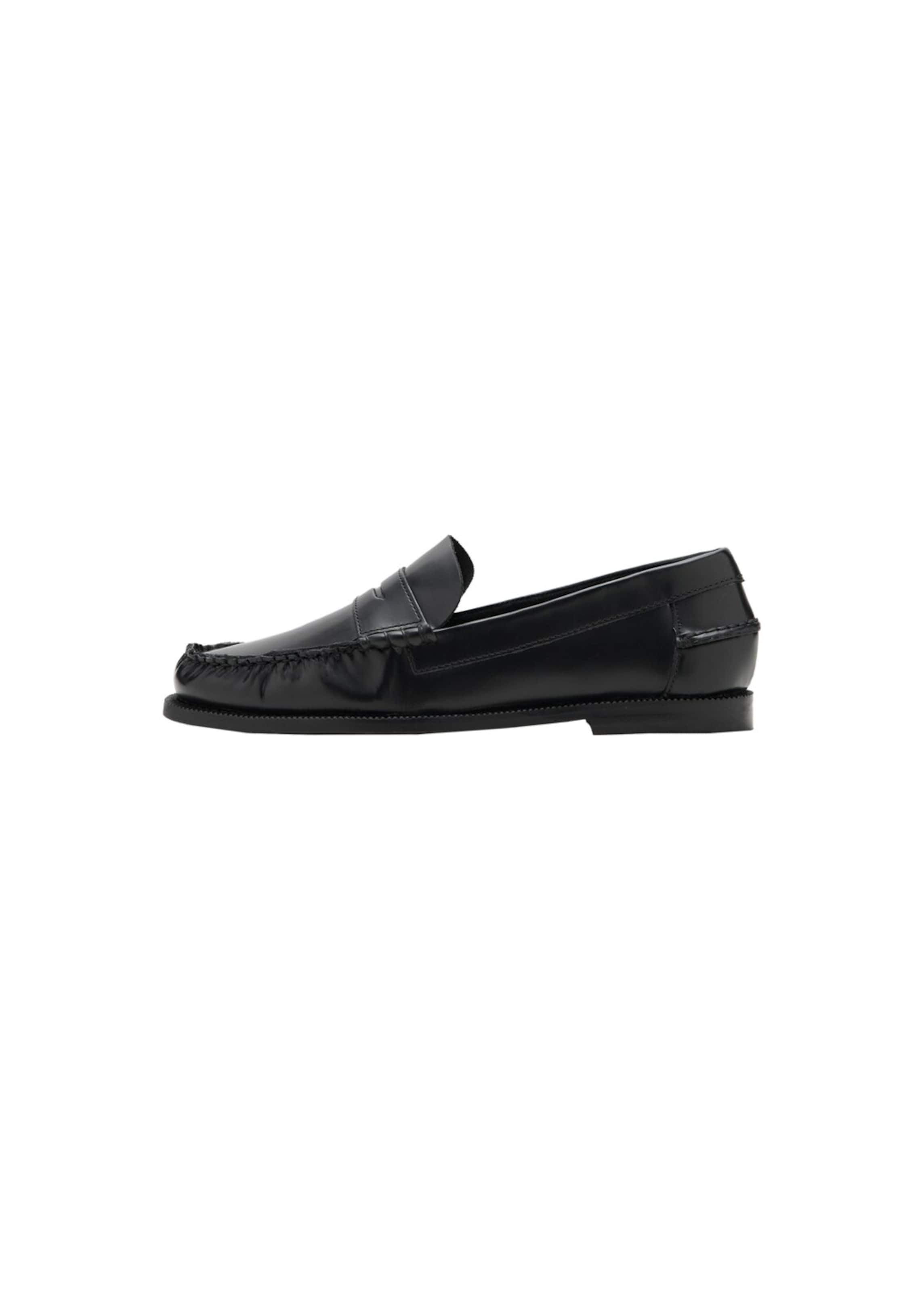 MANGO TEEN Slipper 'David' in Schwarz: Vorderseite