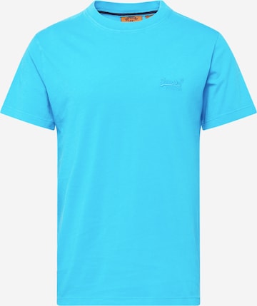 Superdry Shirt 'ESSENTIAL' in Blue: front
