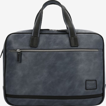 Picard Document Bag in Blue: front
