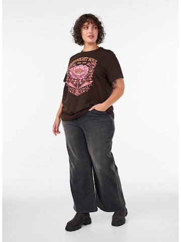 T-shirt Zizzi en marron