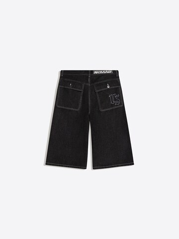 Bershka Baggy Jeans in Schwarz