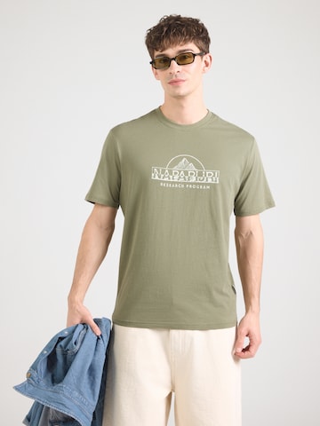 NAPAPIJRI Särk 'SANDIR', värv roheline: eest vaates