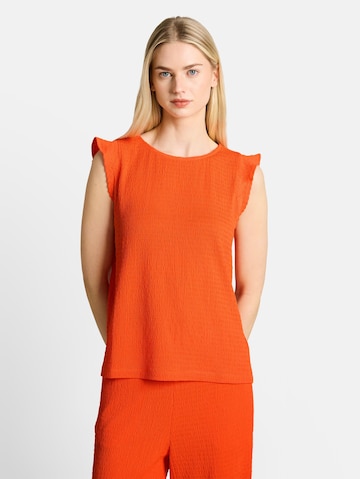 Haut TOM TAILOR DENIM en orange : devant