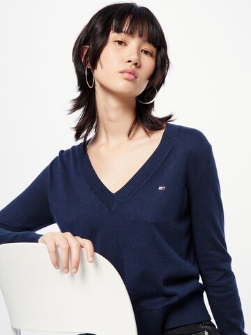 Tommy Jeans Pulóver - kék