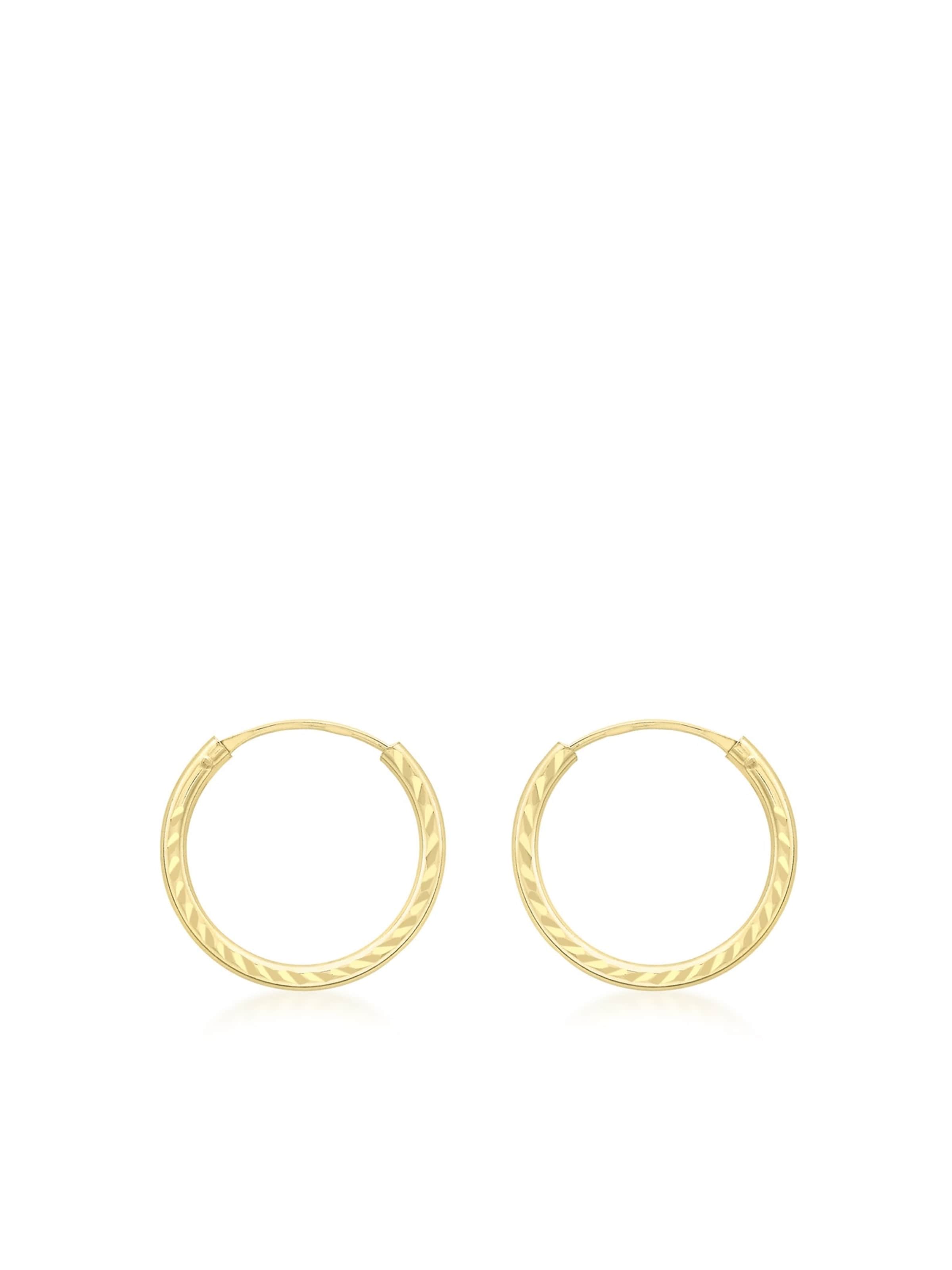 Boucles d'oreilles 'Klassisch' Lucardi en or : devant