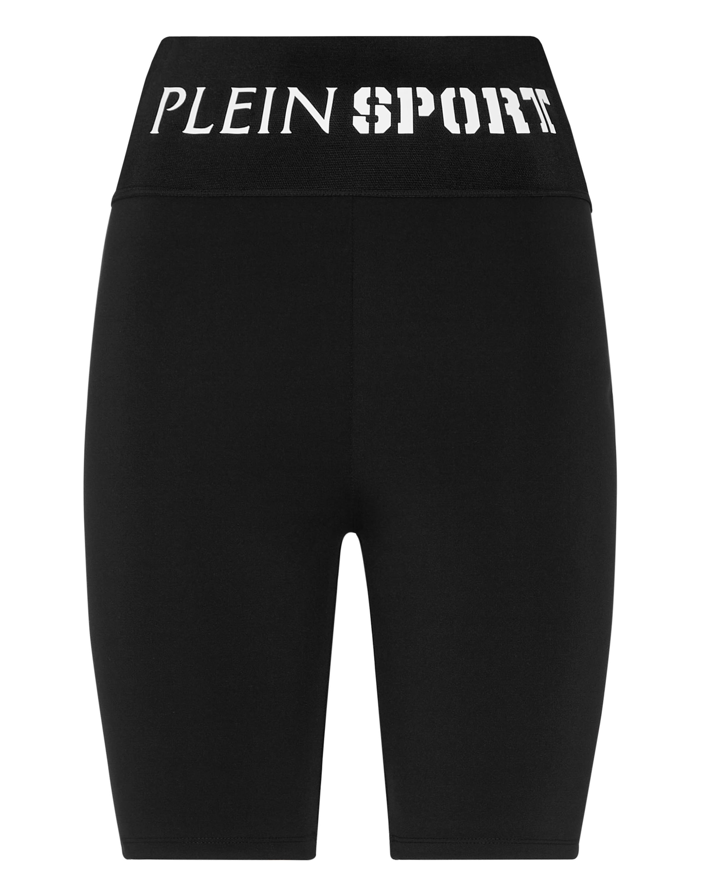 Skinny Pantalon de sport 'Tiger' Plein Sport en noir : devant