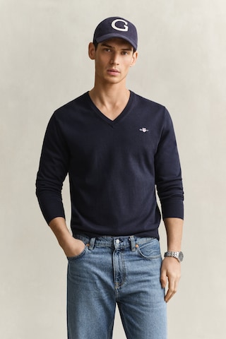 GANT Sveter 'CLASSIC' - Modrá: predná strana