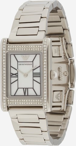 Montre à affichage analogique Emporio Armani en argent : devant