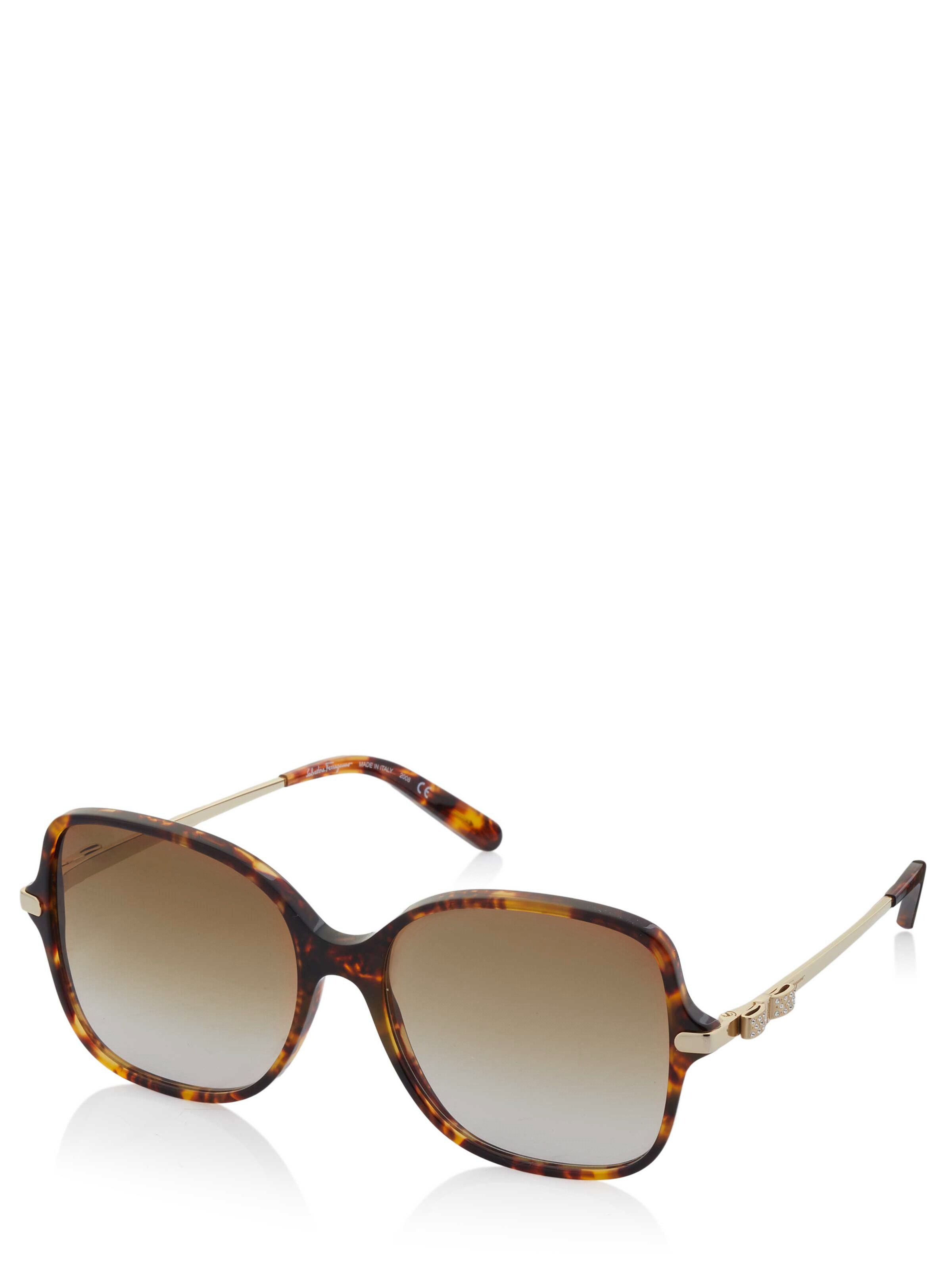 Salvatore Ferragamo Sonnenbrille in Braun: Vorderseite