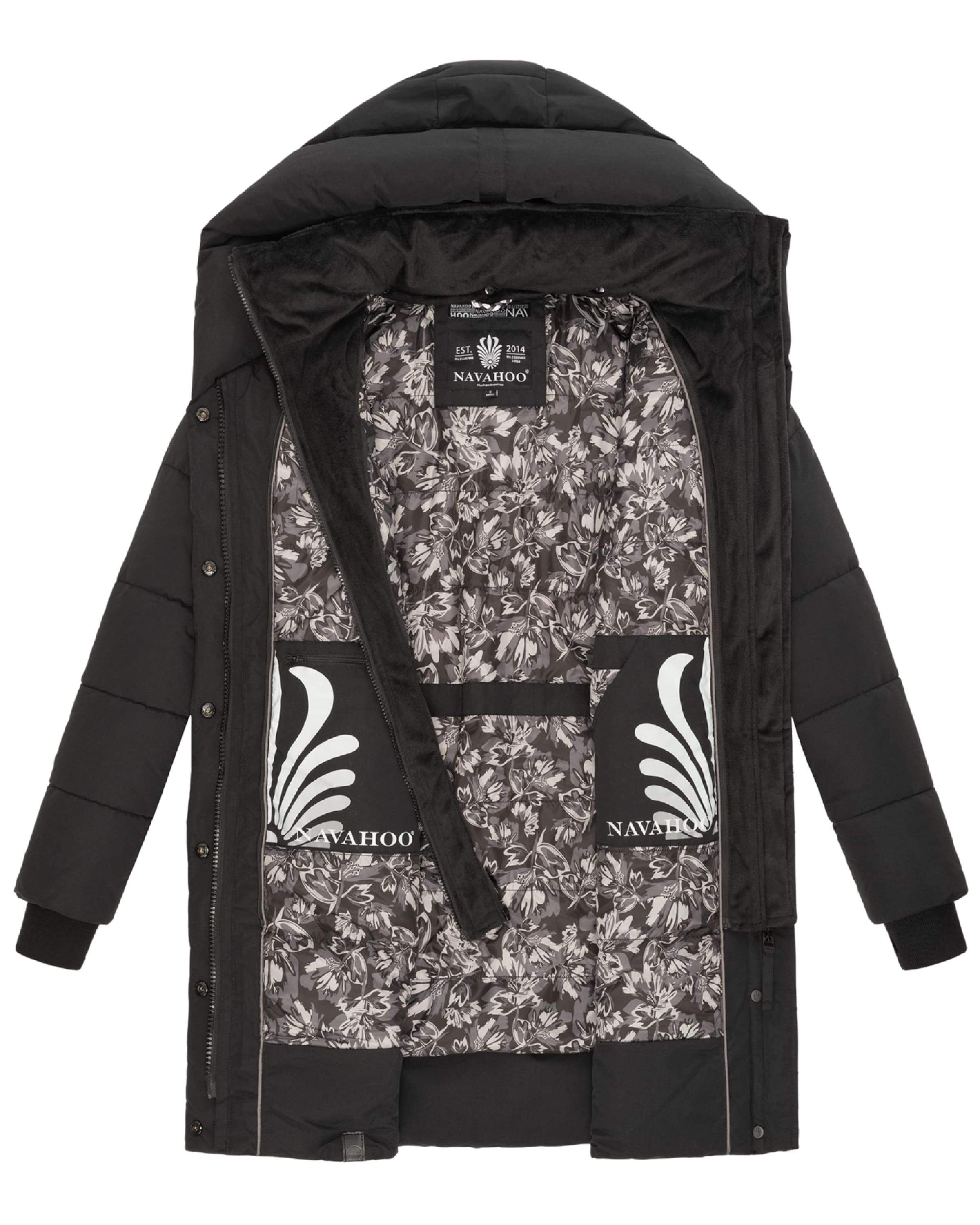 Palton de iarnă 'Knutschilein' de la NAVAHOO pe negru