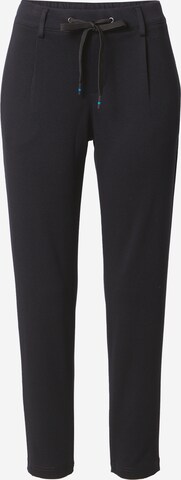 ESPRIT Slim fit Pleat-Front Pants in Black: front