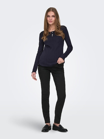 Only Maternity - Skinny Vaquero 'OLMALLY' en negro: frente