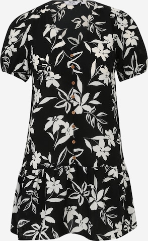 Dorothy Perkins Petite Košilové šaty – černá: přední strana
